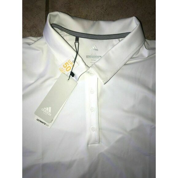 Adidas CE3065 Women's Sz Medium Ultimate 365 UPF 50+ UV Golf Polo White $70 - Picture 8 of 8